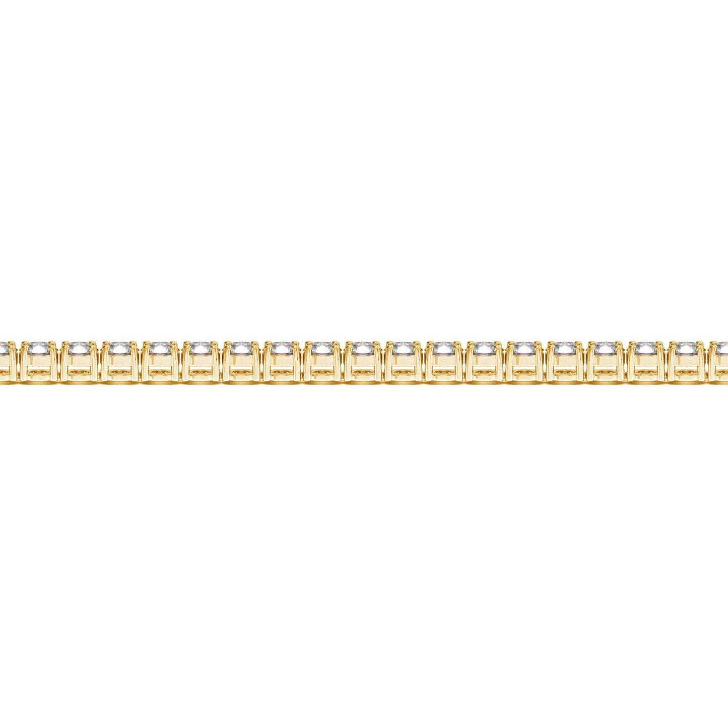 Lab Grown Round Diamond Tennis Bracelet in 14k Yellow Gold(5 cctw F/G VS2/SI1)