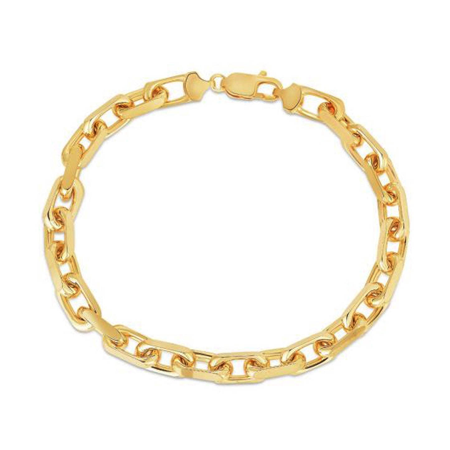 14k Yellow Gold French Cable Chain Bracelet (6.10 mm)