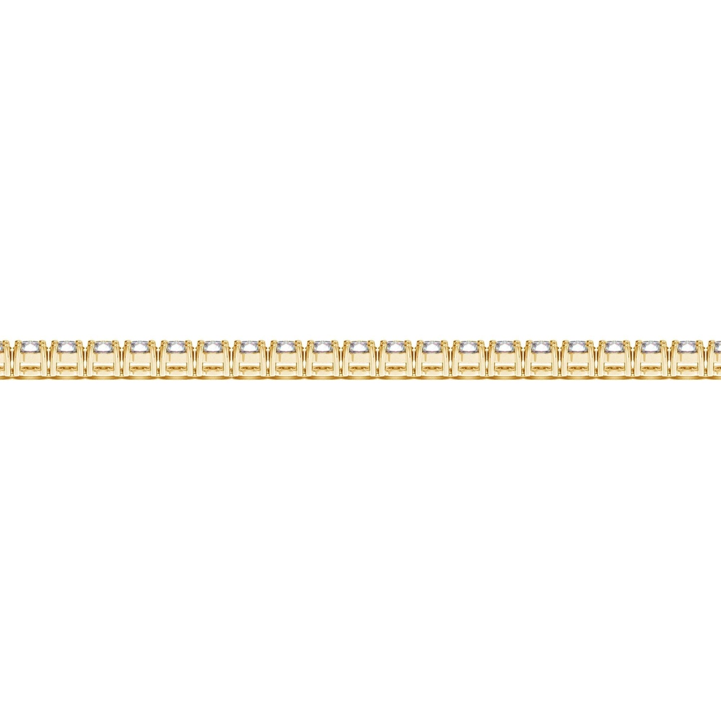 Lab Grown Round Diamond Tennis Bracelet in 14k Yellow Gold (4 cctw F/G VS2/SI1)