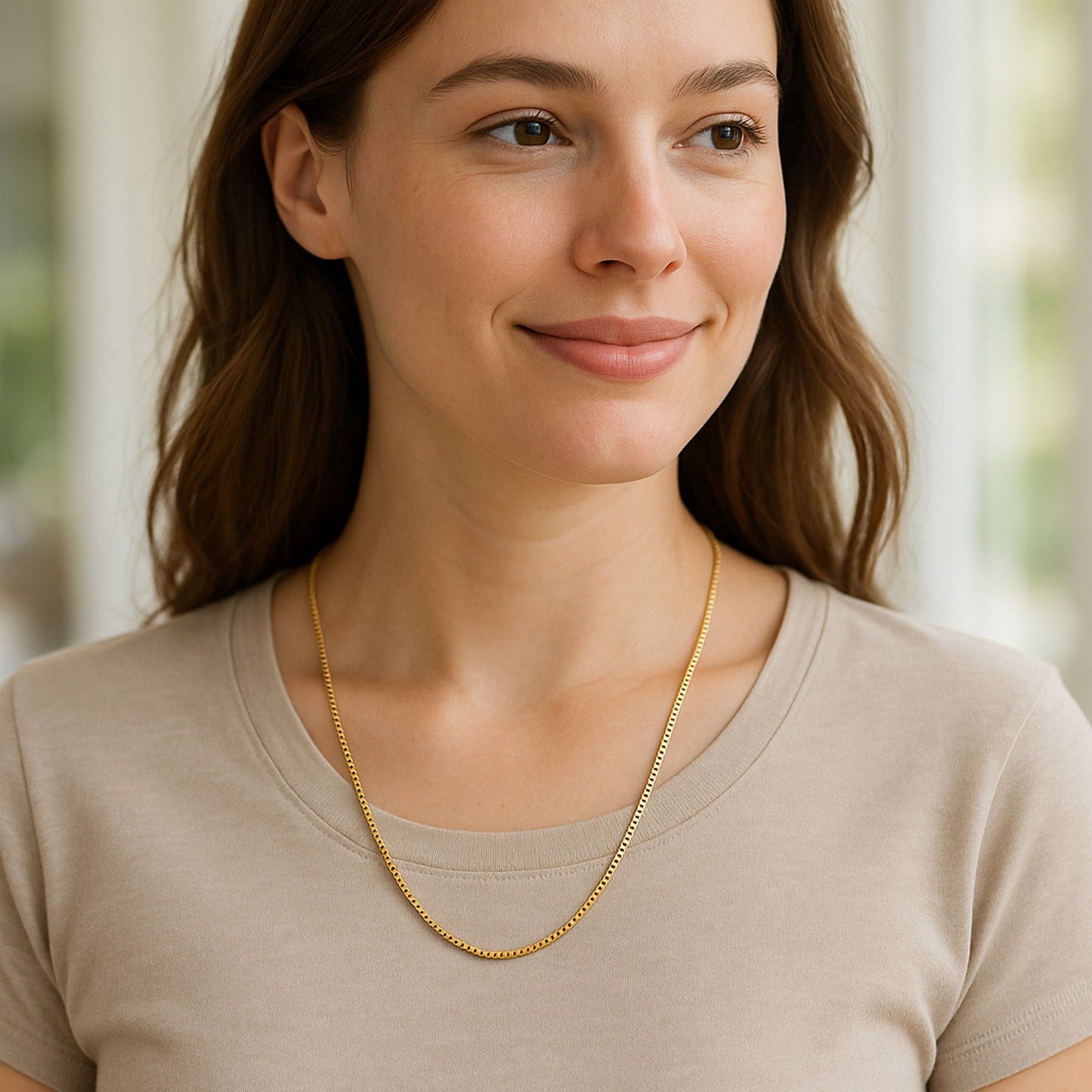 18k Yellow Gold Classic Box Chain (1.40 mm)