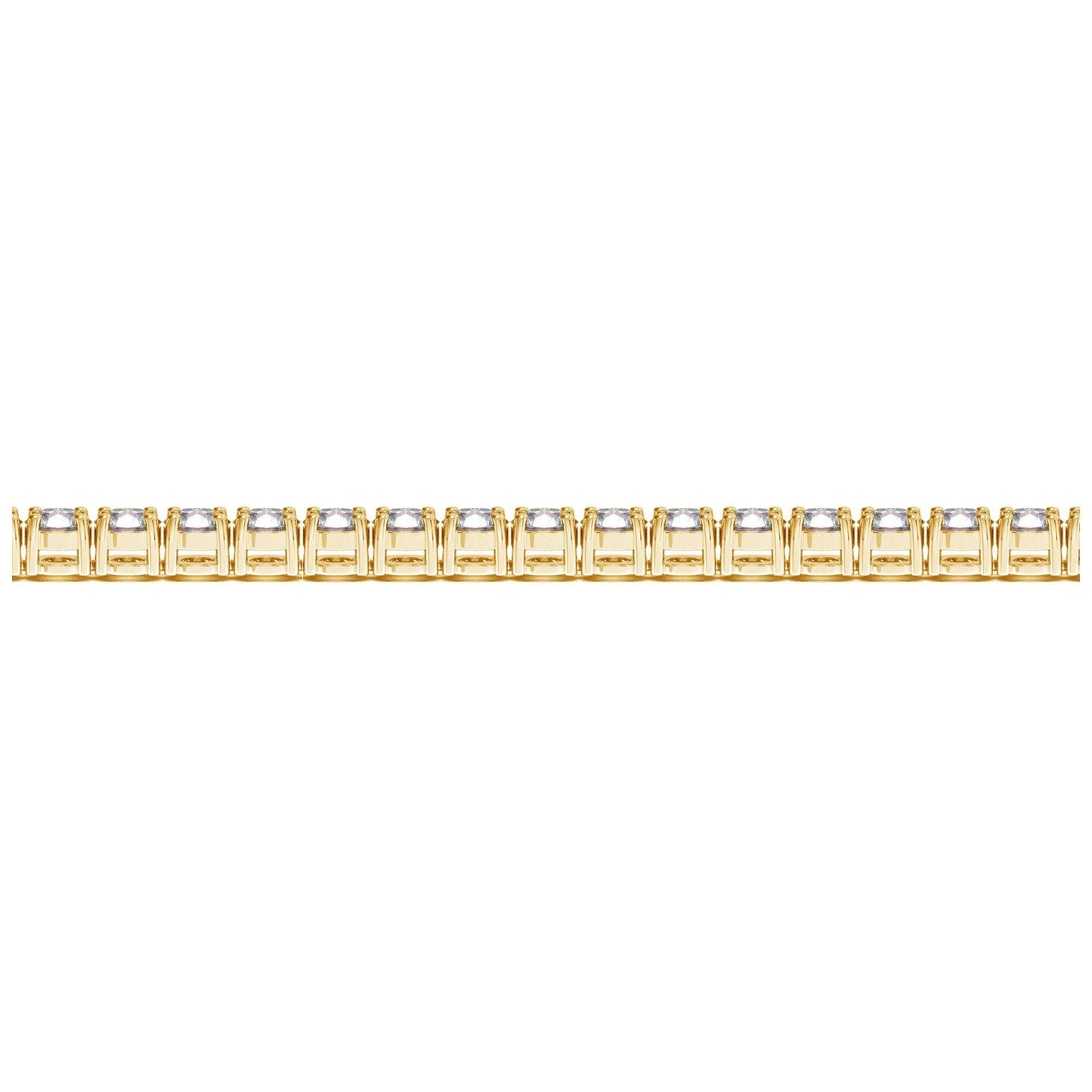 Lab Grown Round Diamond Tennis Bracelet in 14k Yellow Gold (8 cctw F/G VS2/SI1)