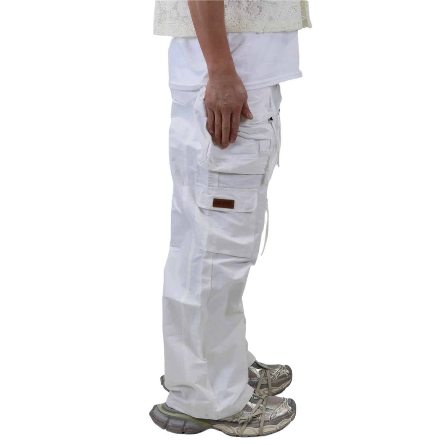 REVOL FINE TWILL NYLON BAGGY FIT CARGO PANTS