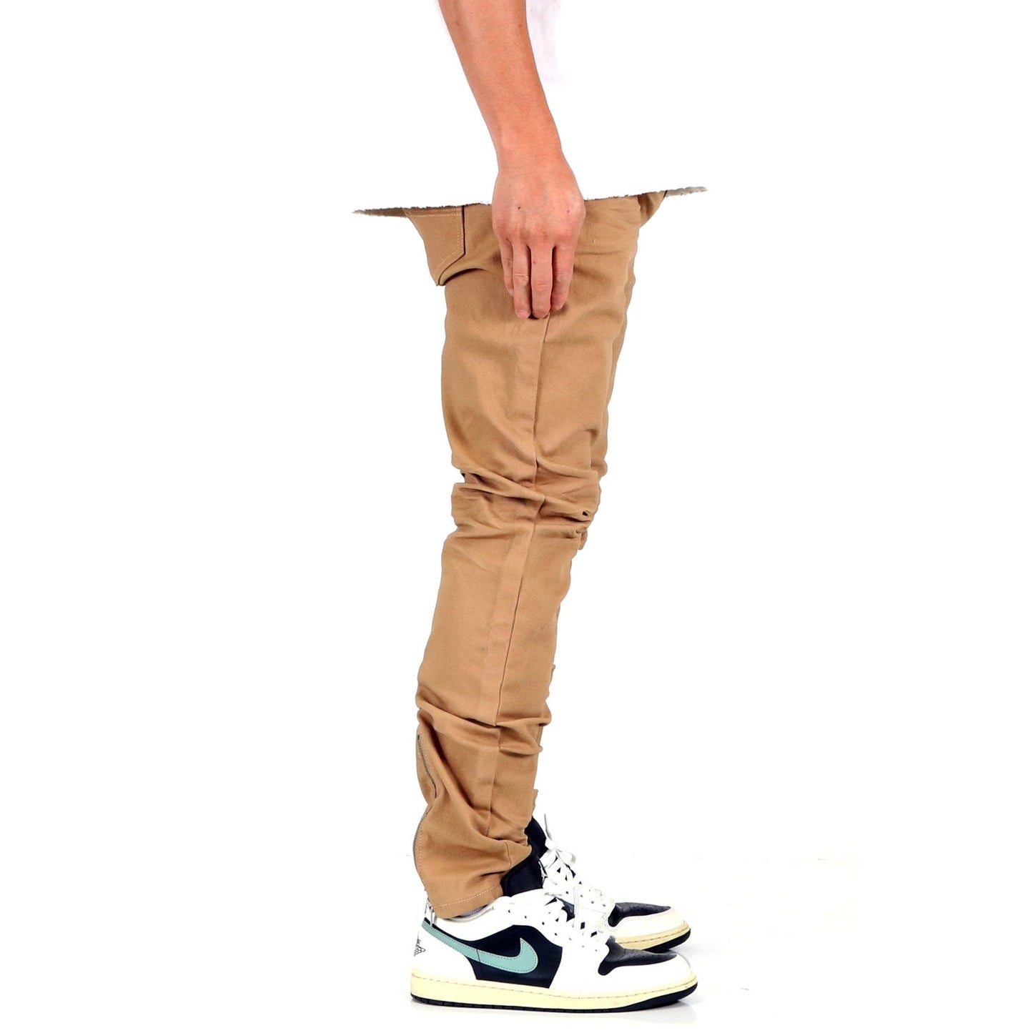 Men's Premium Wax Coated Skinny Denim Pants