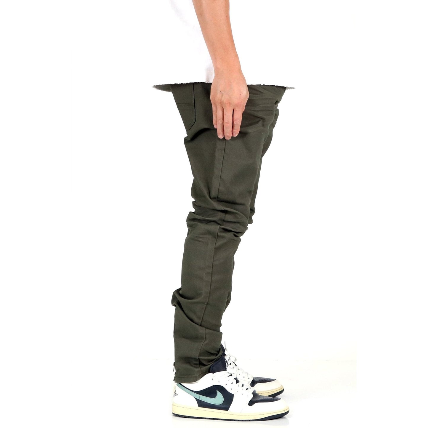 Men's Premium Wax Coated Skinny Denim Pants