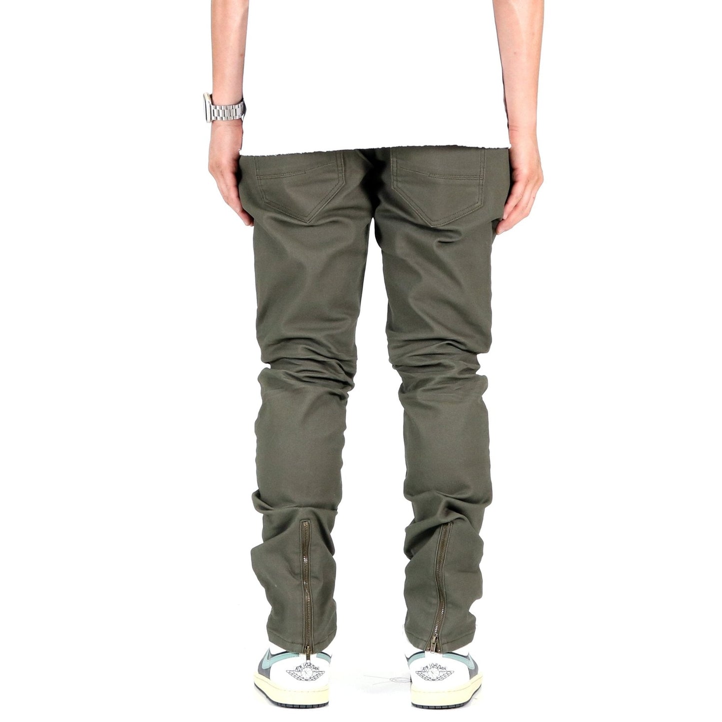 Men's Premium Wax Coated Skinny Denim Pants