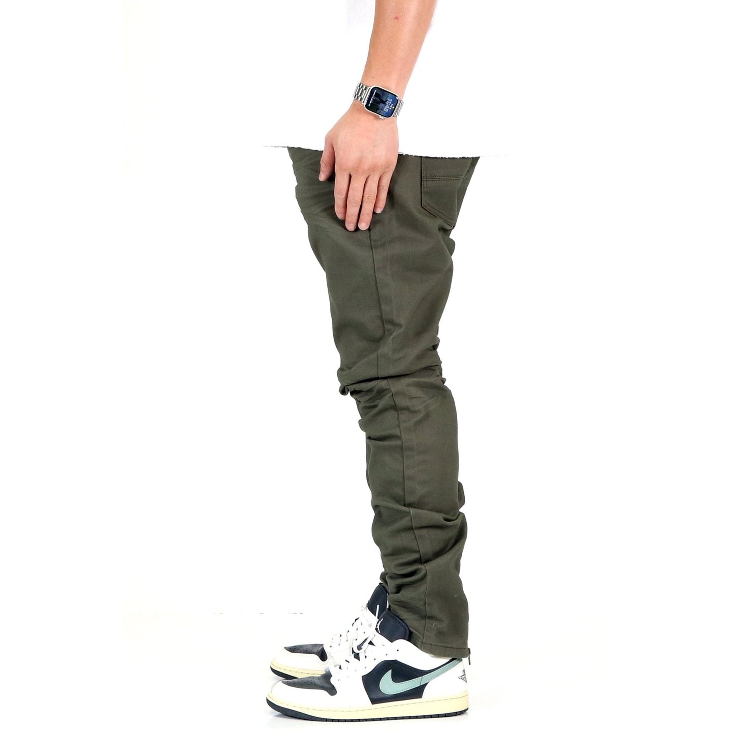 Men's Premium Wax Coated Skinny Denim Pants