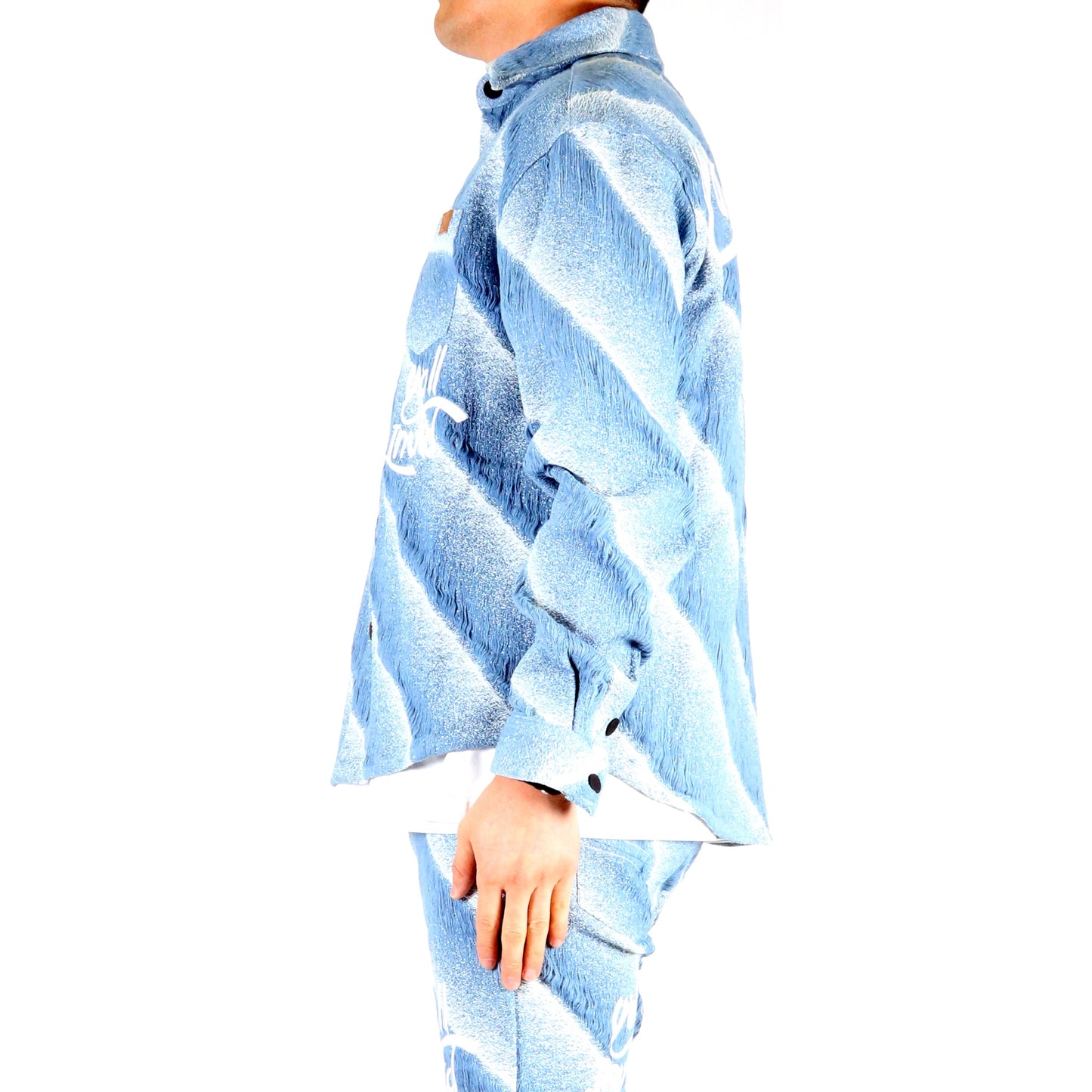 DUSTY Men's mixed jacquard texture shirt