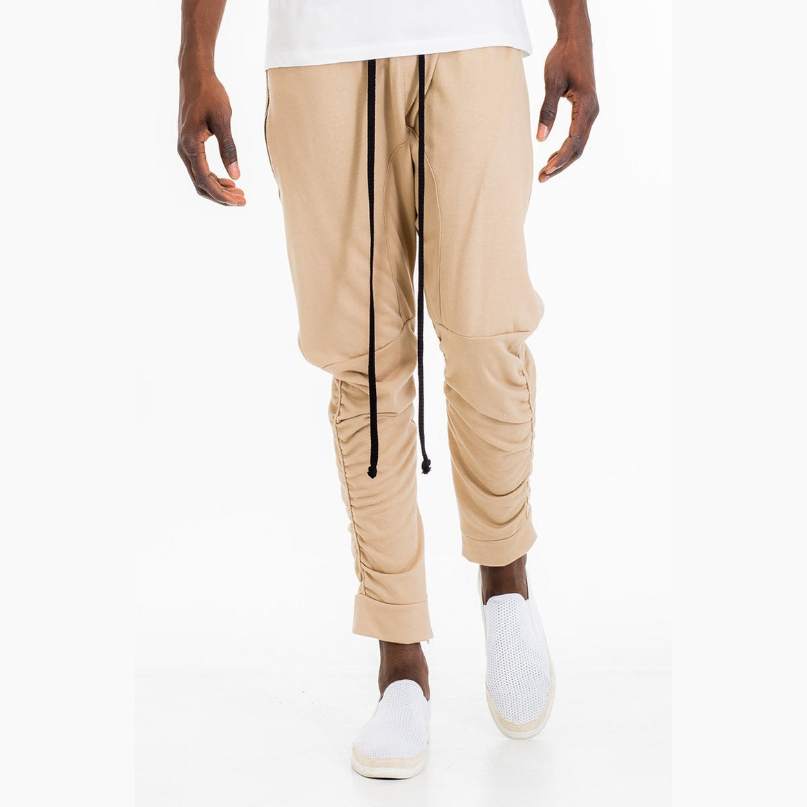 Gathered Cotton Sweats-2