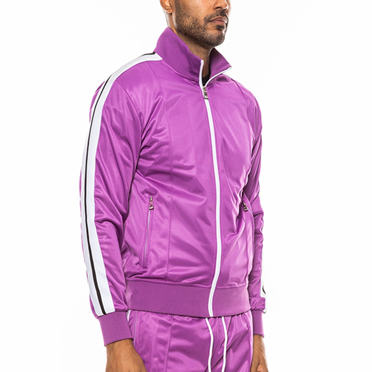 Front Pleat Track Jacket-7