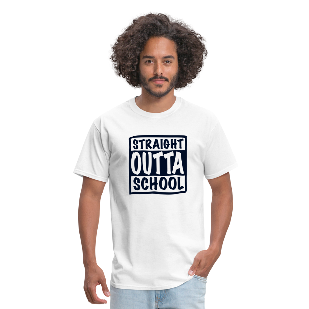 Straight Outta School Classic T-Shirt - white