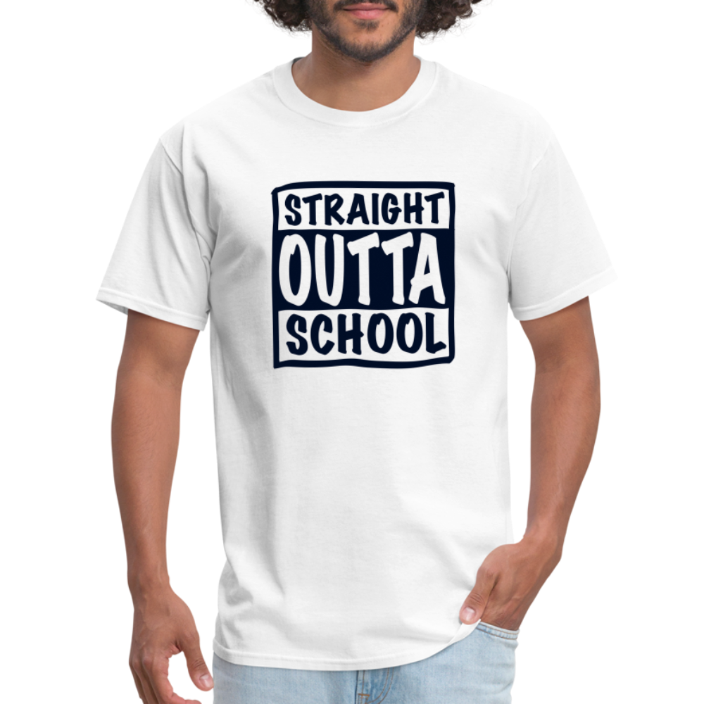 Straight Outta School Classic T-Shirt - white