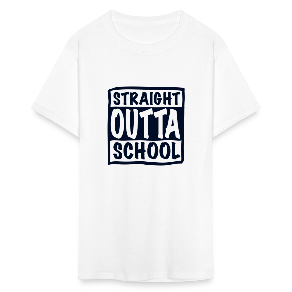 Straight Outta School Classic T-Shirt - white