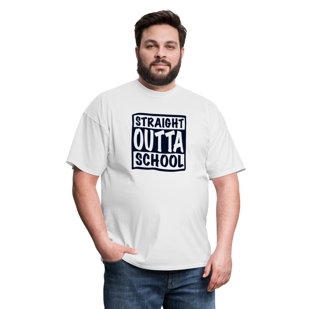 Straight Outta School Classic T-Shirt - white
