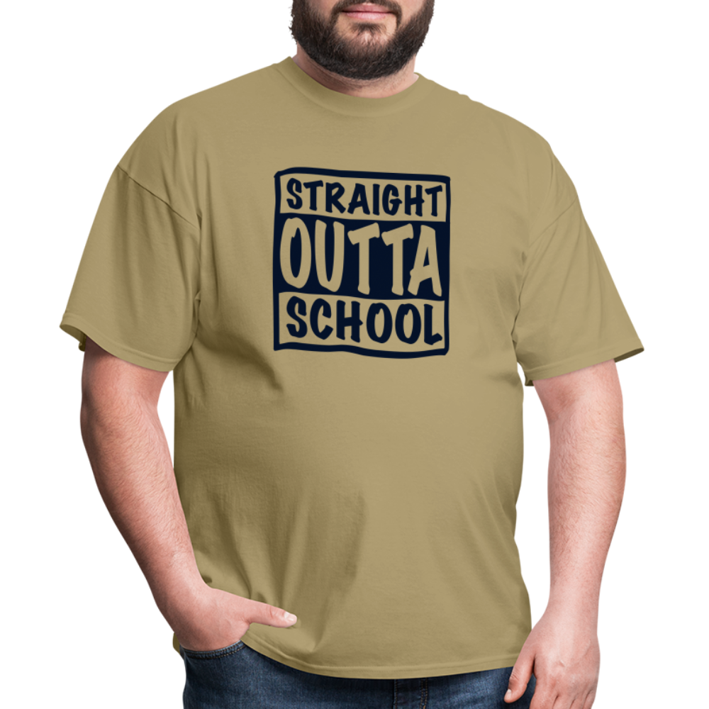 Straight Outta School Classic T-Shirt - khaki