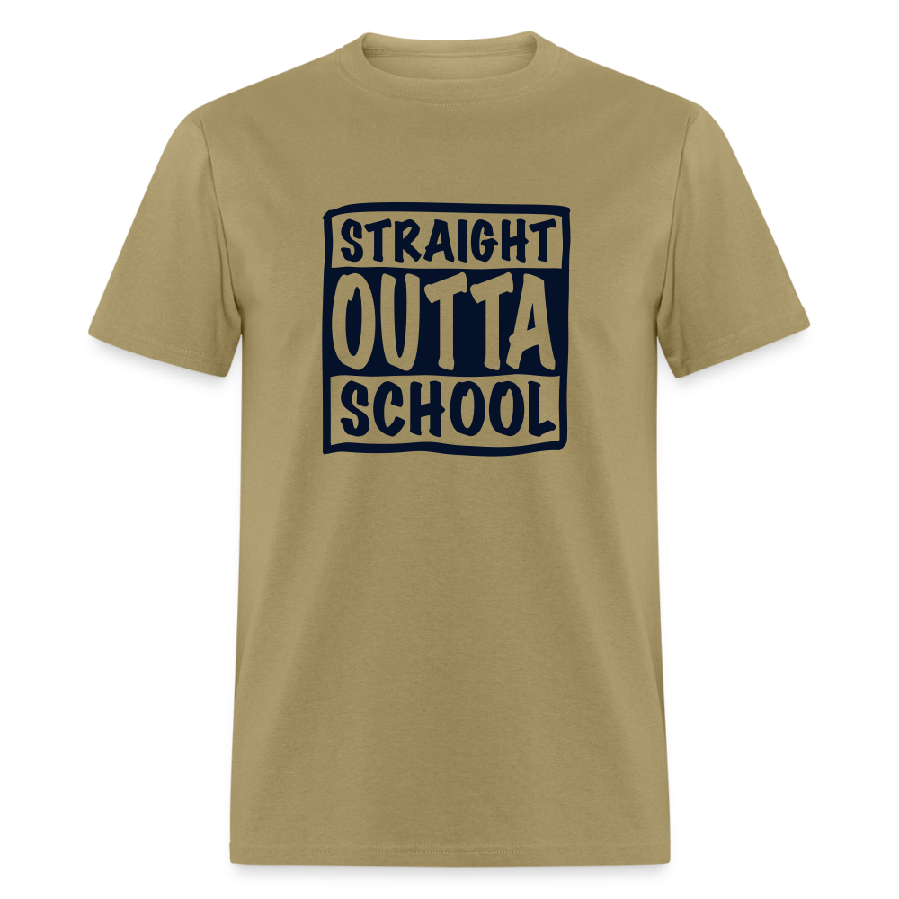 Straight Outta School Classic T-Shirt - khaki