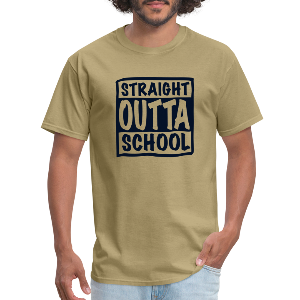Straight Outta School Classic T-Shirt - khaki