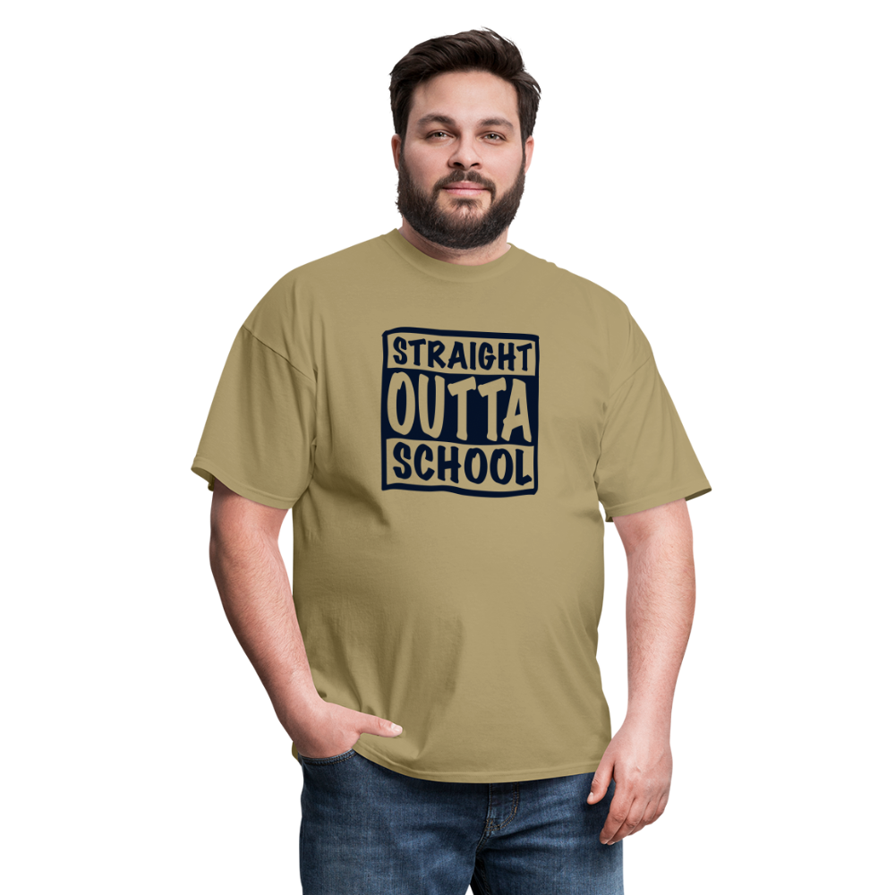 Straight Outta School Classic T-Shirt - khaki
