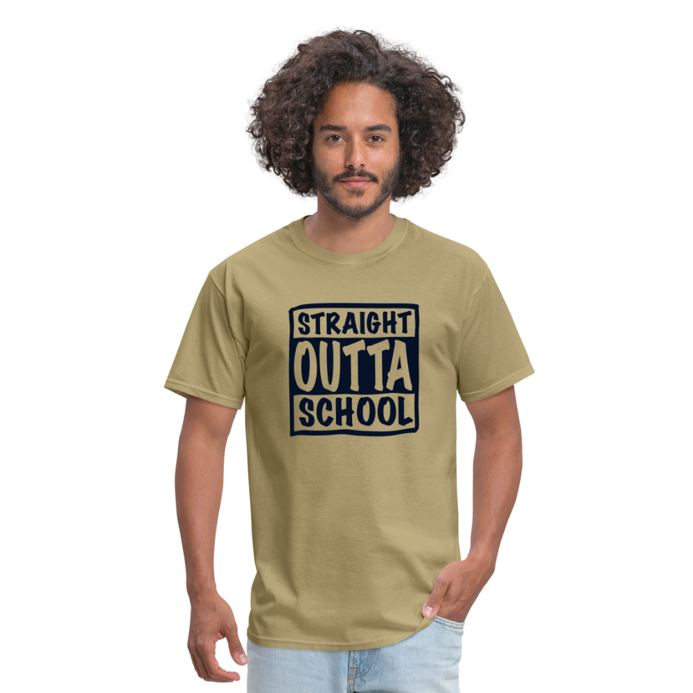 Straight Outta School Classic T-Shirt - khaki