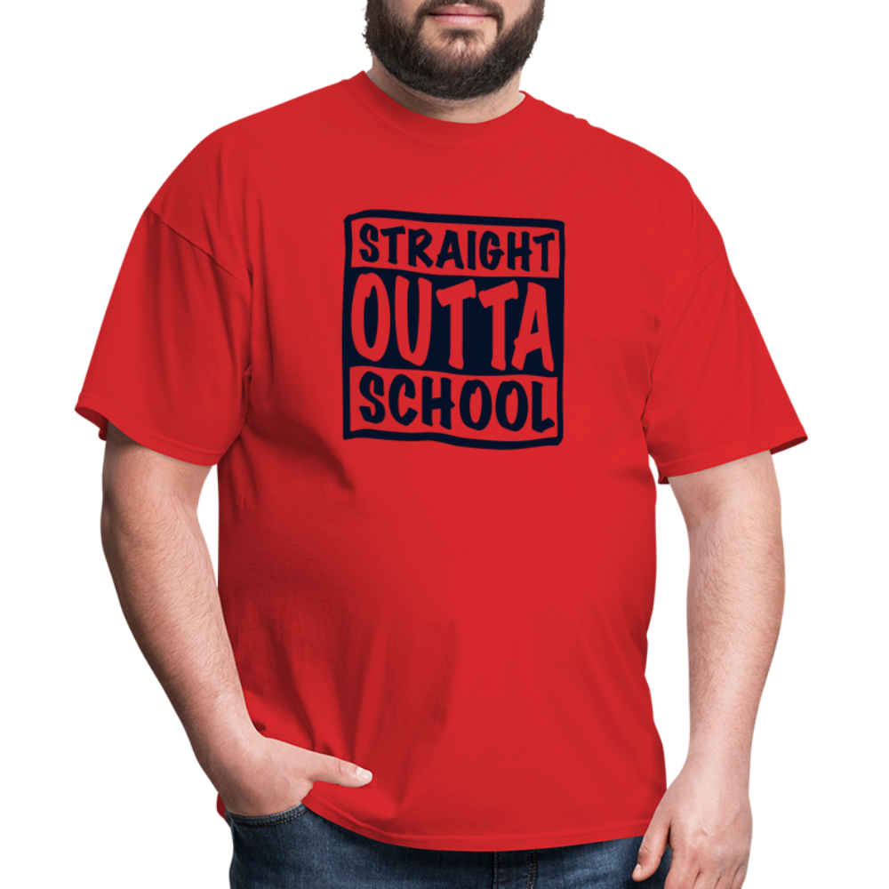 Straight Outta School Classic T-Shirt - red