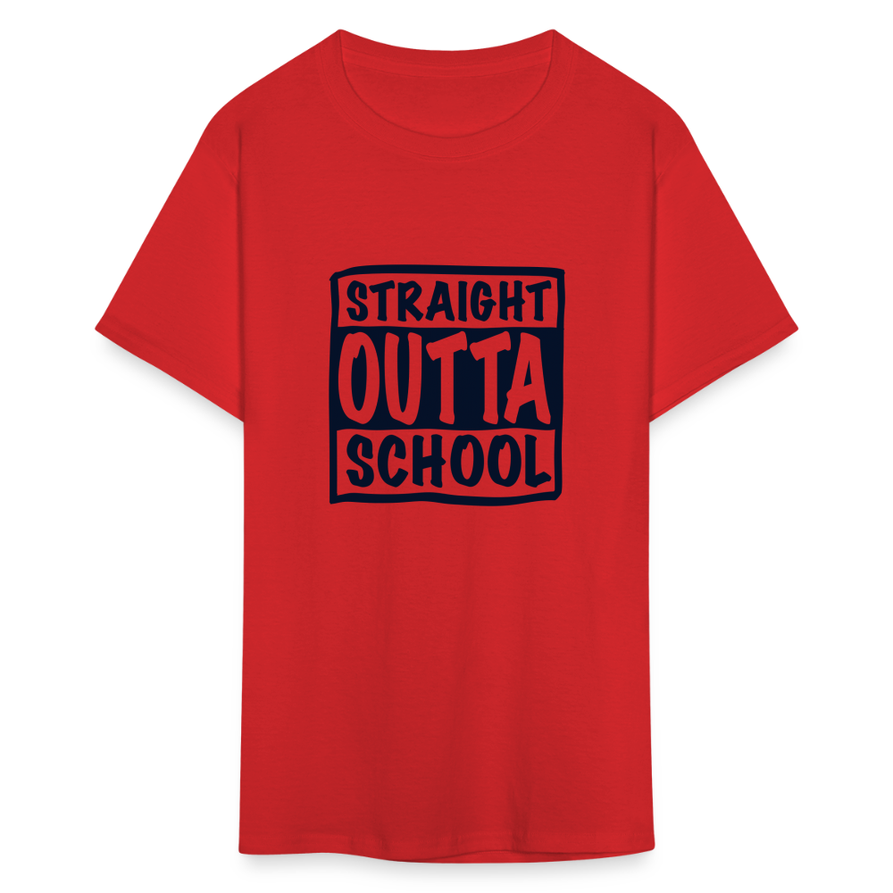 Straight Outta School Classic T-Shirt - red