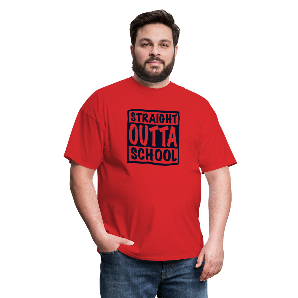 Straight Outta School Classic T-Shirt - red