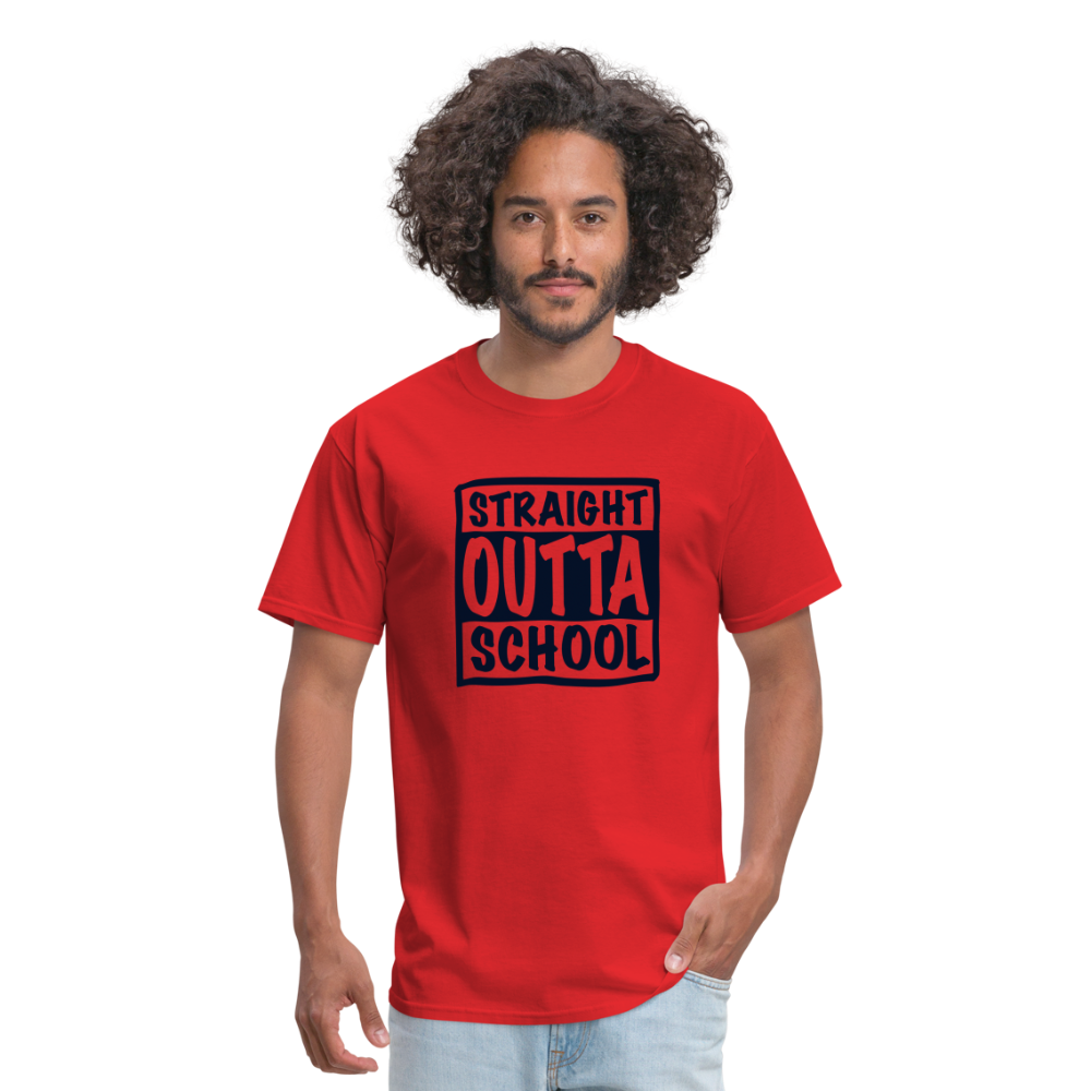 Straight Outta School Classic T-Shirt - red