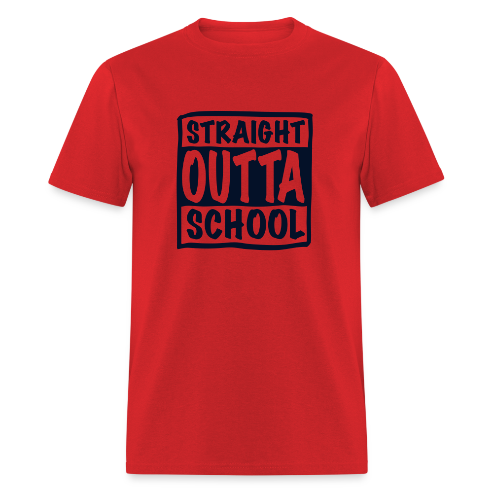 Straight Outta School Classic T-Shirt - red