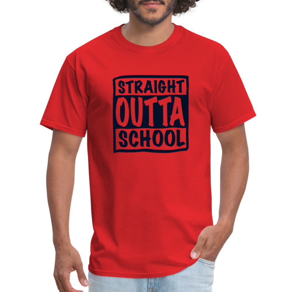 Straight Outta School Classic T-Shirt - red
