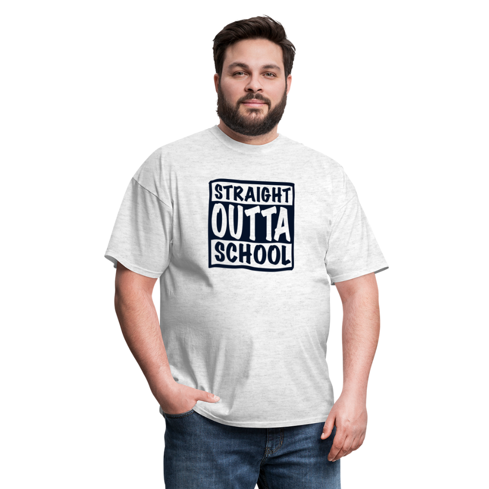 Straight Outta School Classic T-Shirt - light heather gray