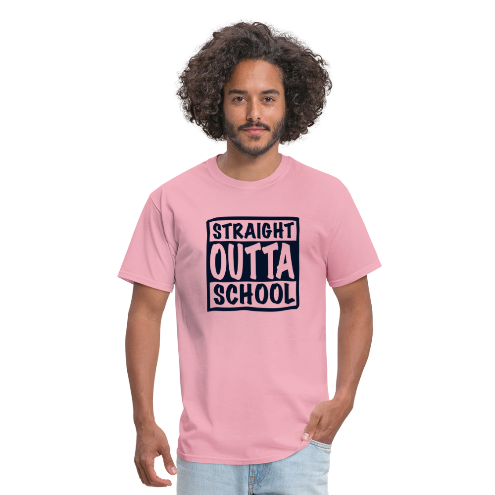 Straight Outta School Classic T-Shirt - pink