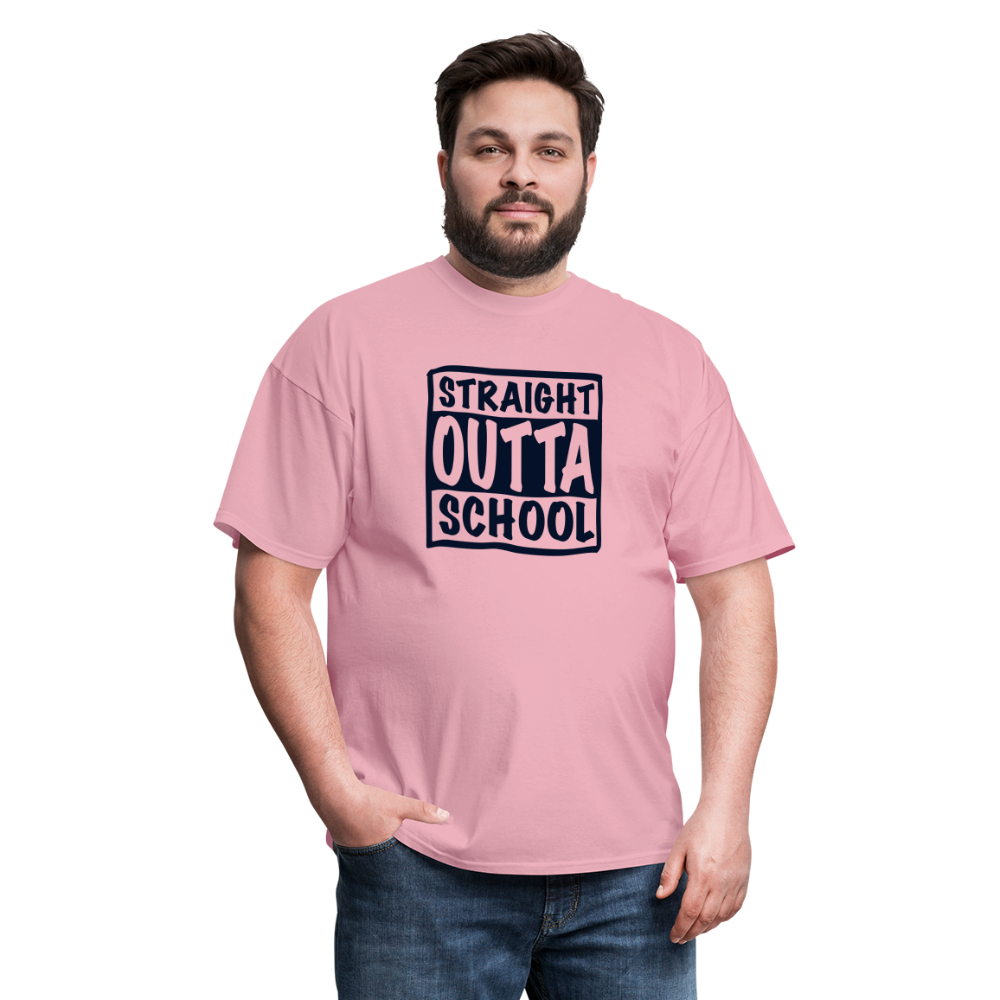 Straight Outta School Classic T-Shirt - pink