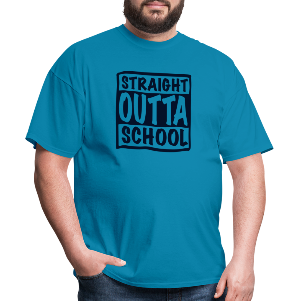 Straight Outta School Classic T-Shirt - turquoise