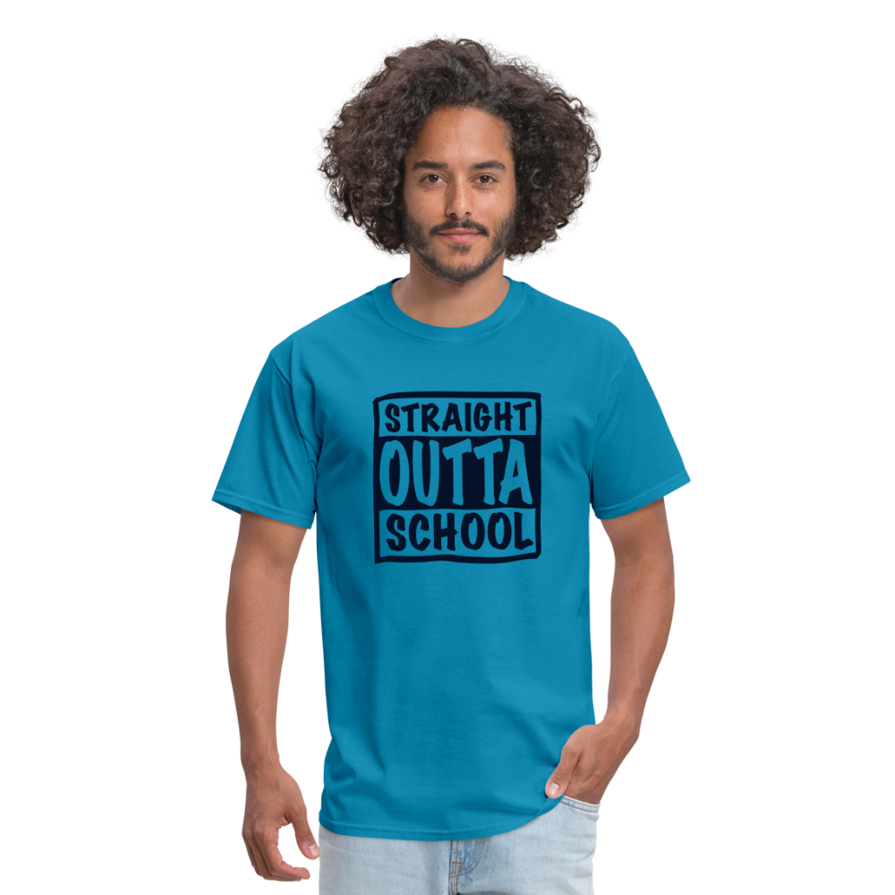 Straight Outta School Classic T-Shirt - turquoise