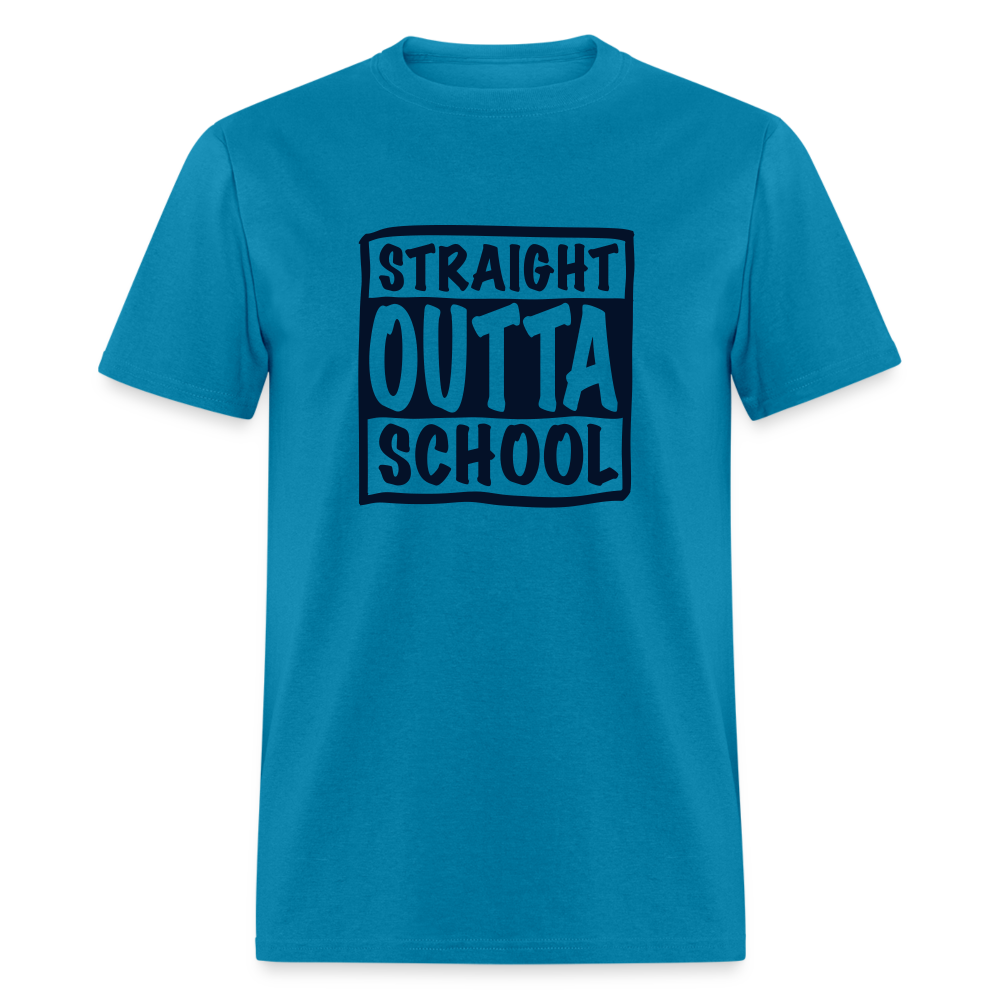 Straight Outta School Classic T-Shirt - turquoise