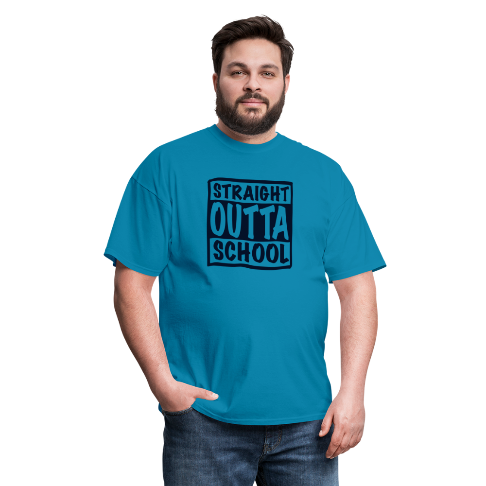 Straight Outta School Classic T-Shirt - turquoise