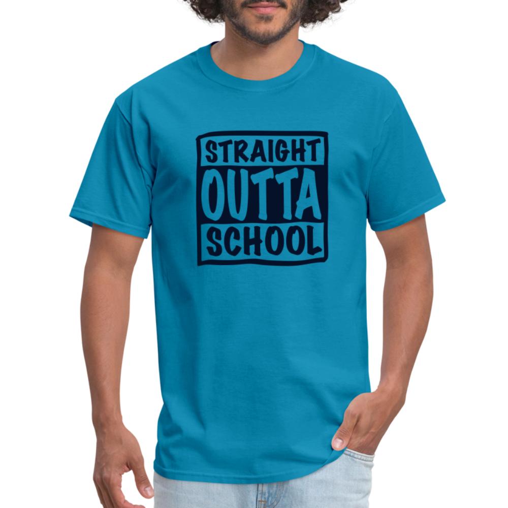 Straight Outta School Classic T-Shirt - turquoise