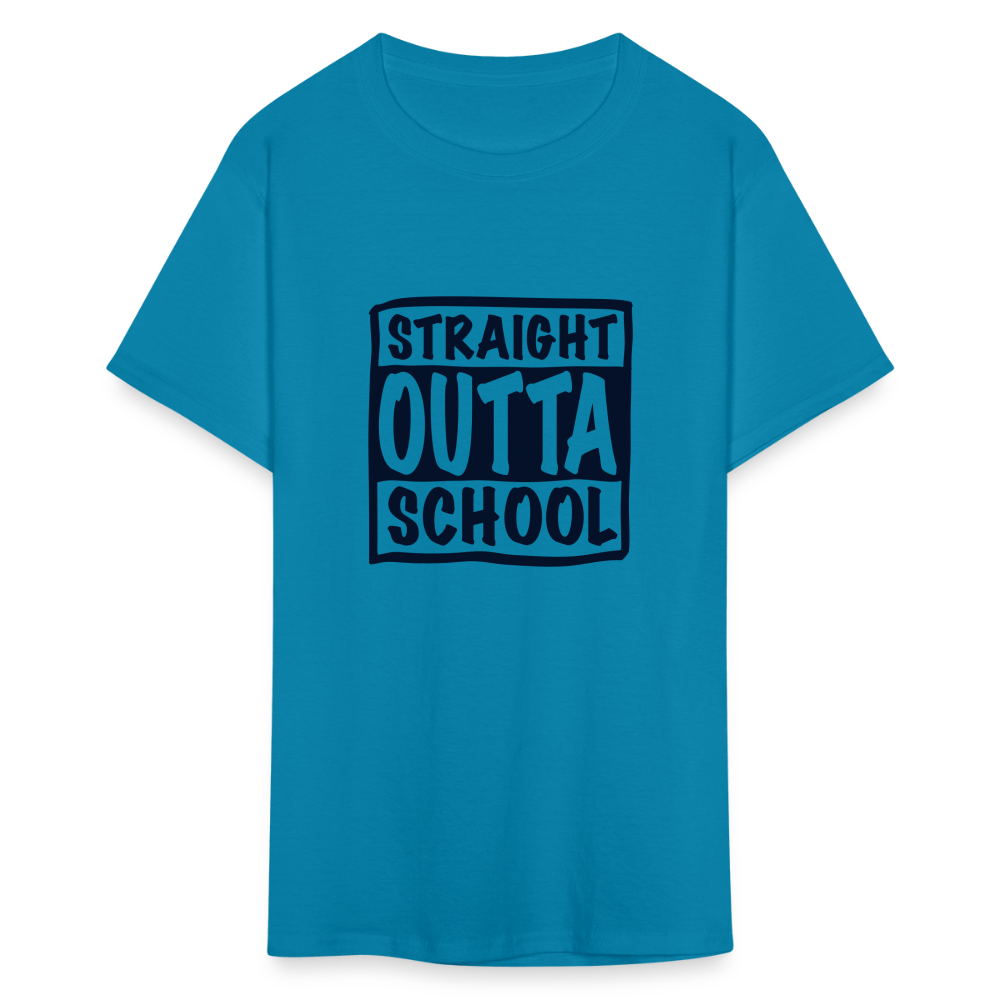 Straight Outta School Classic T-Shirt - turquoise