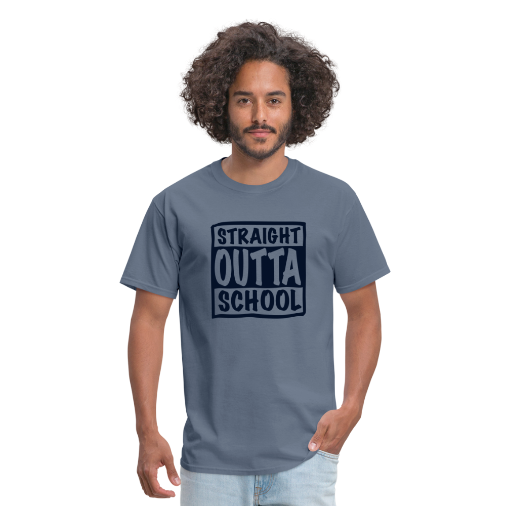 Straight Outta School Classic T-Shirt - denim