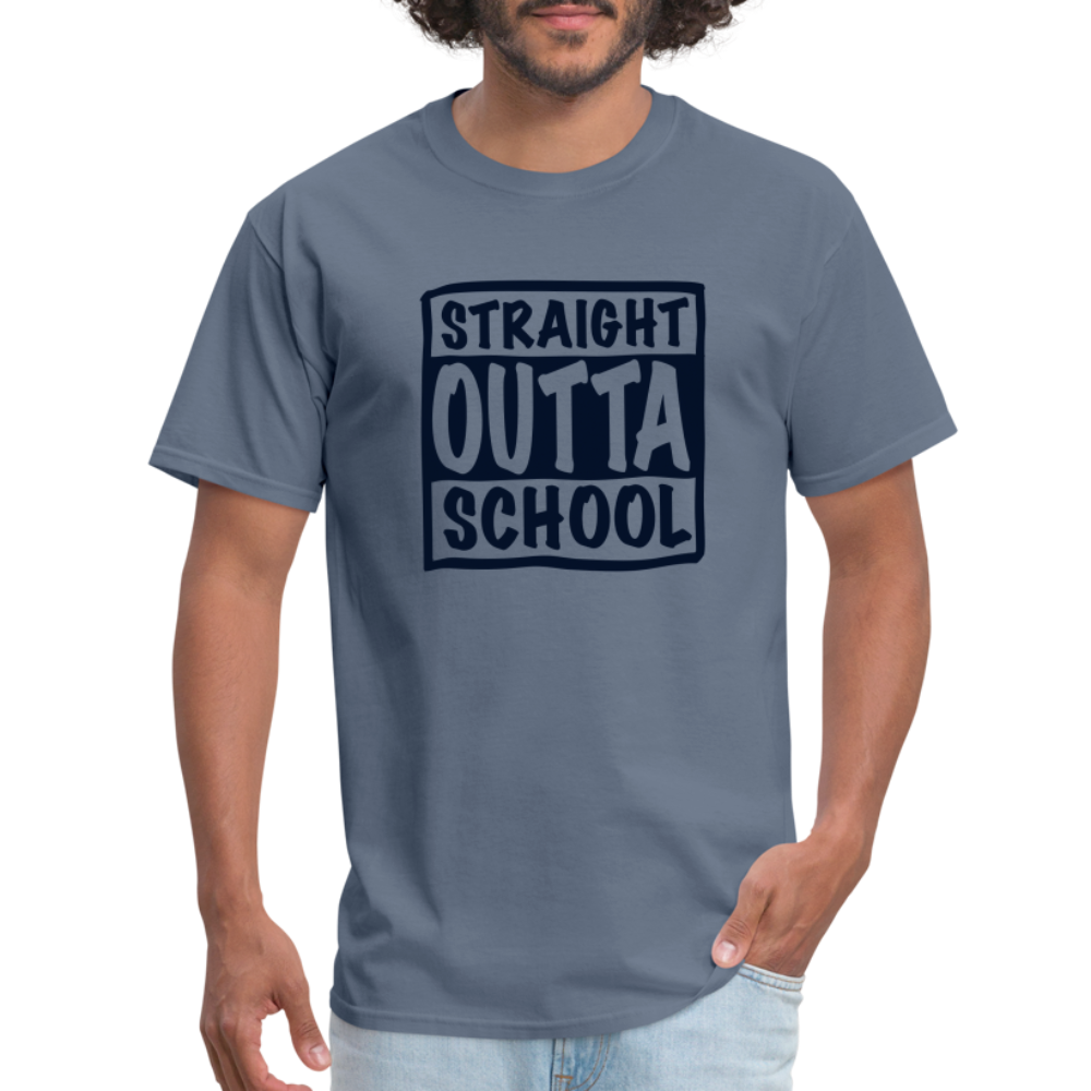 Straight Outta School Classic T-Shirt - denim
