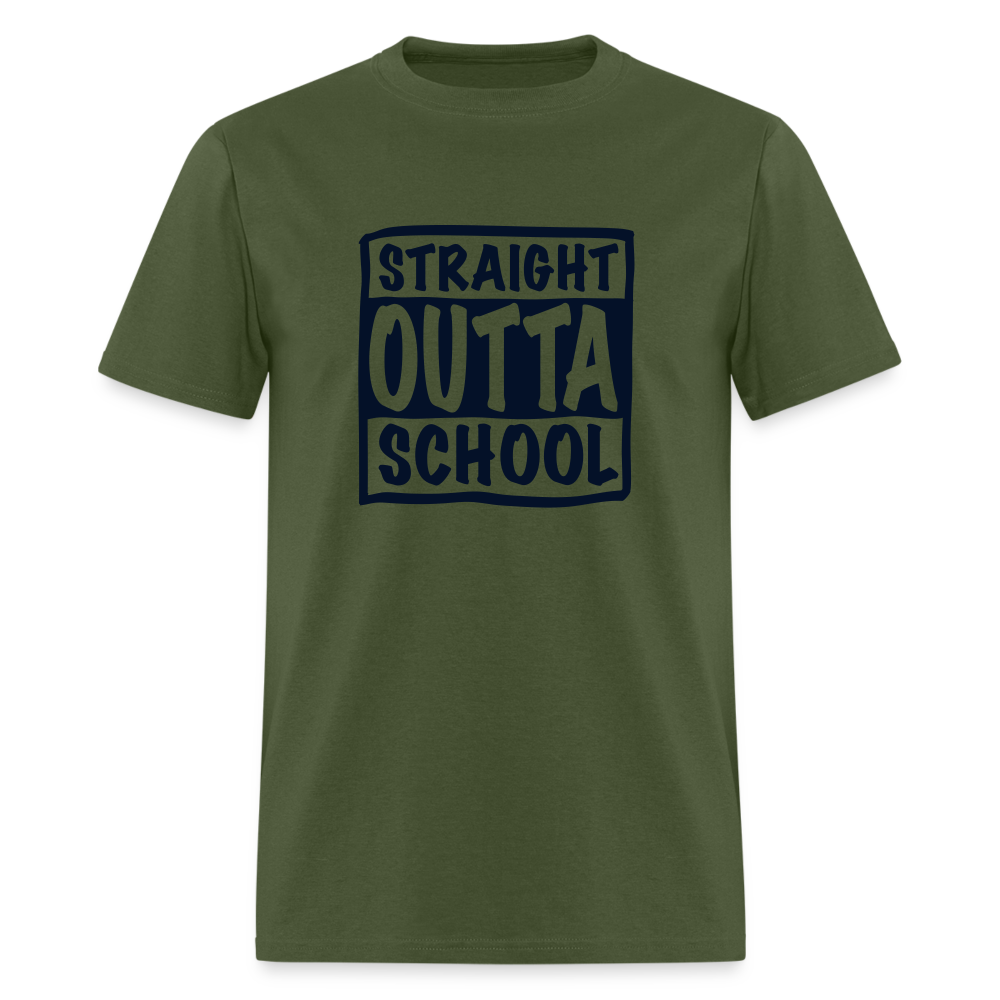 Straight Outta School Classic T-Shirt - military green