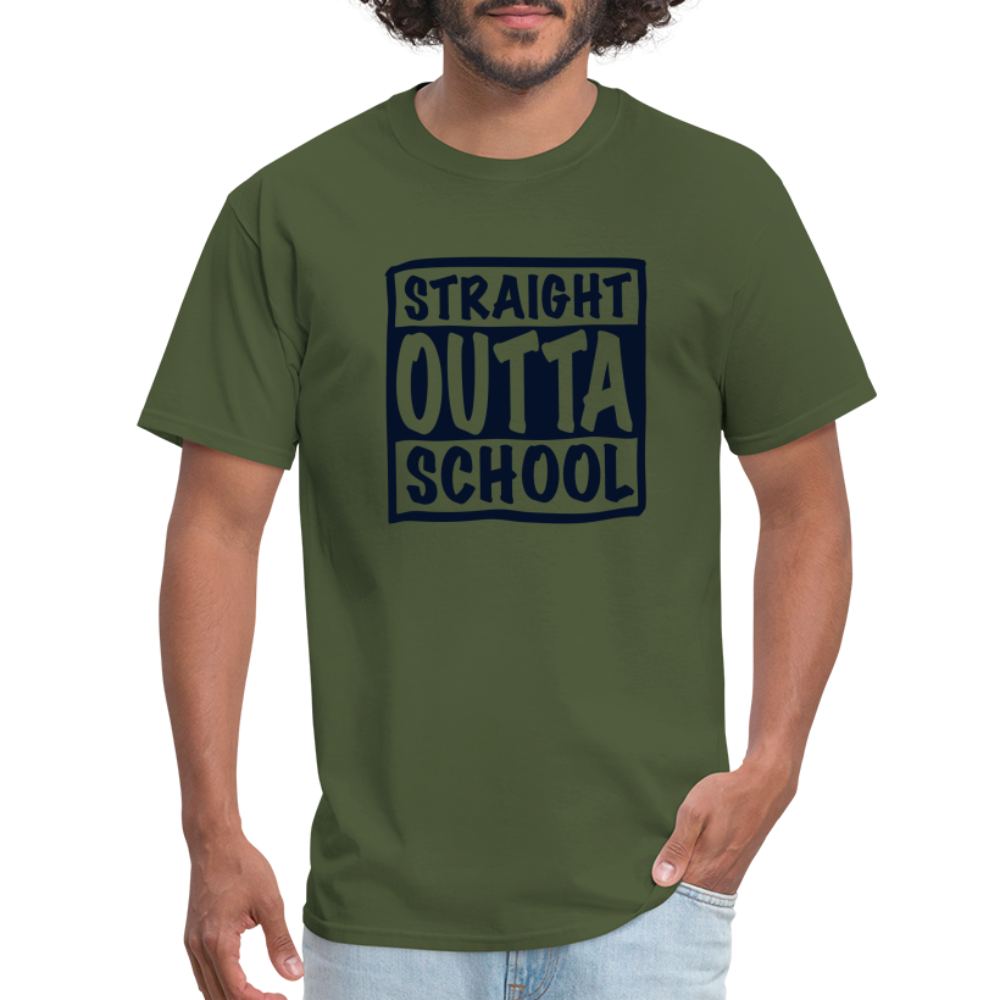 Straight Outta School Classic T-Shirt - military green