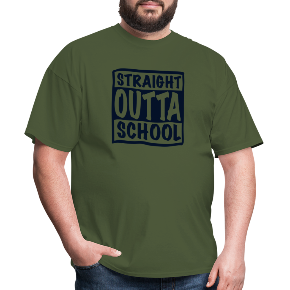 Straight Outta School Classic T-Shirt - military green