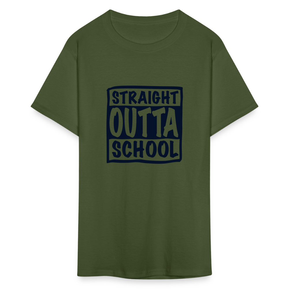 Straight Outta School Classic T-Shirt - military green