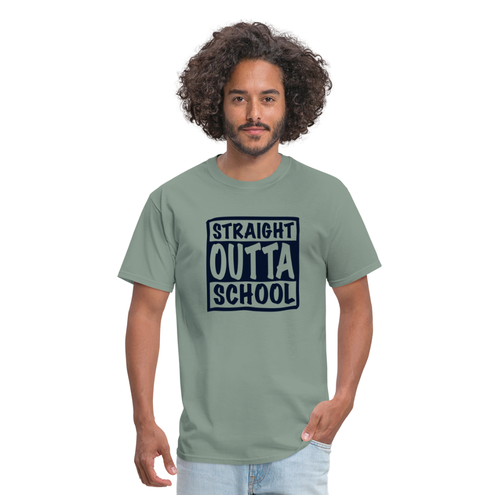 Straight Outta School Classic T-Shirt - sage