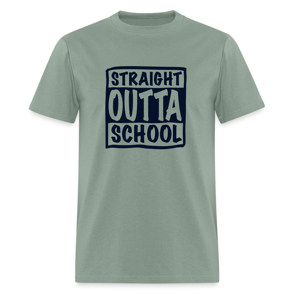 Straight Outta School Classic T-Shirt - sage