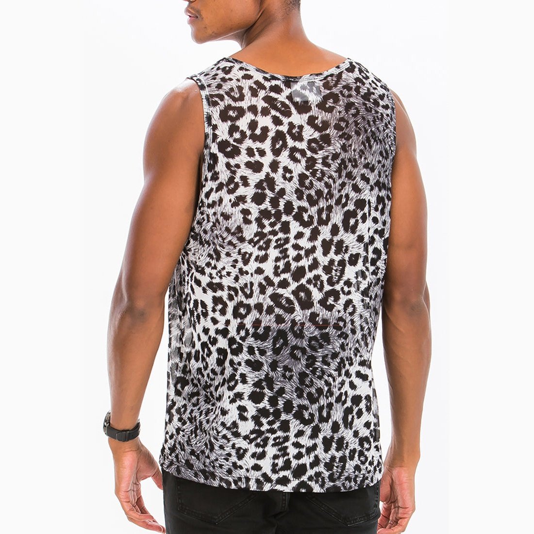 NEUTRAL LEOPARD SPOT TANK