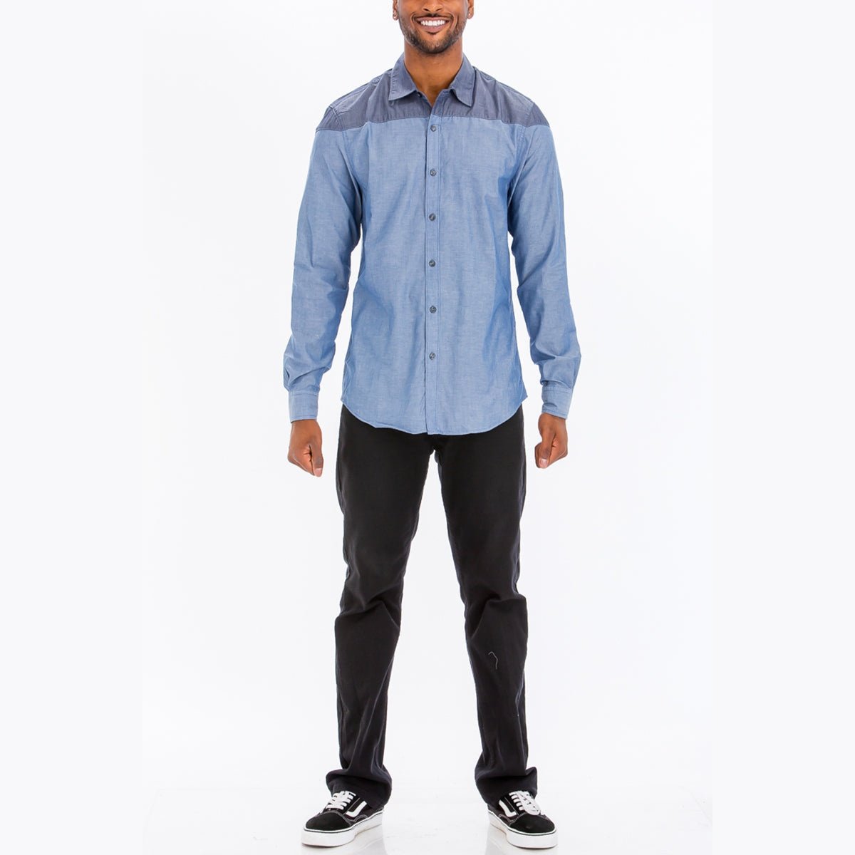 Milo Two Tone Long Sleeve Shirt