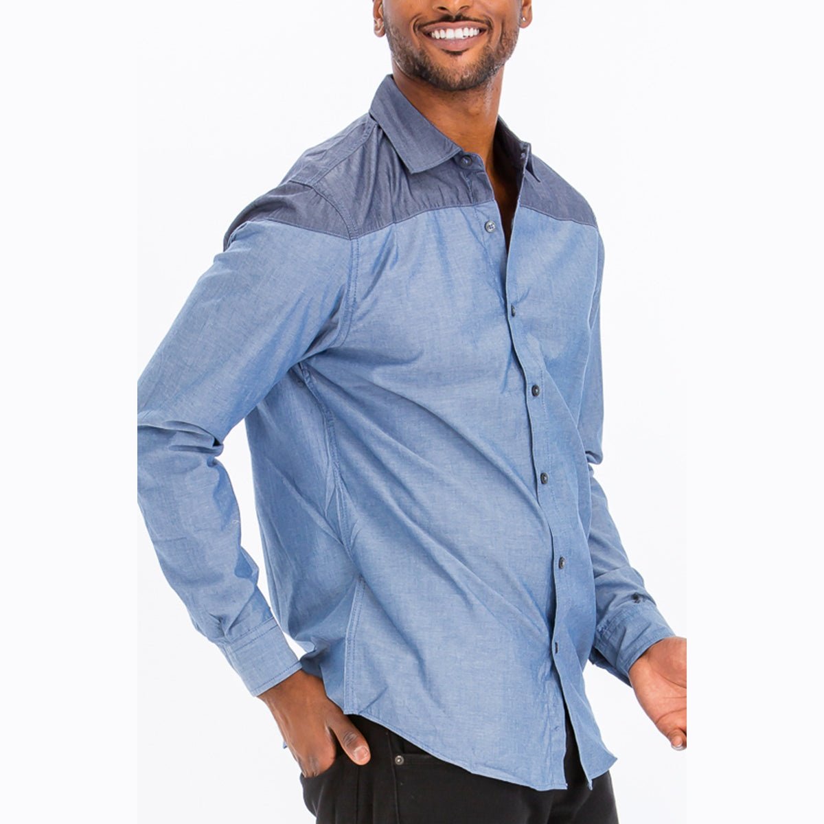 Milo Two Tone Long Sleeve Shirt