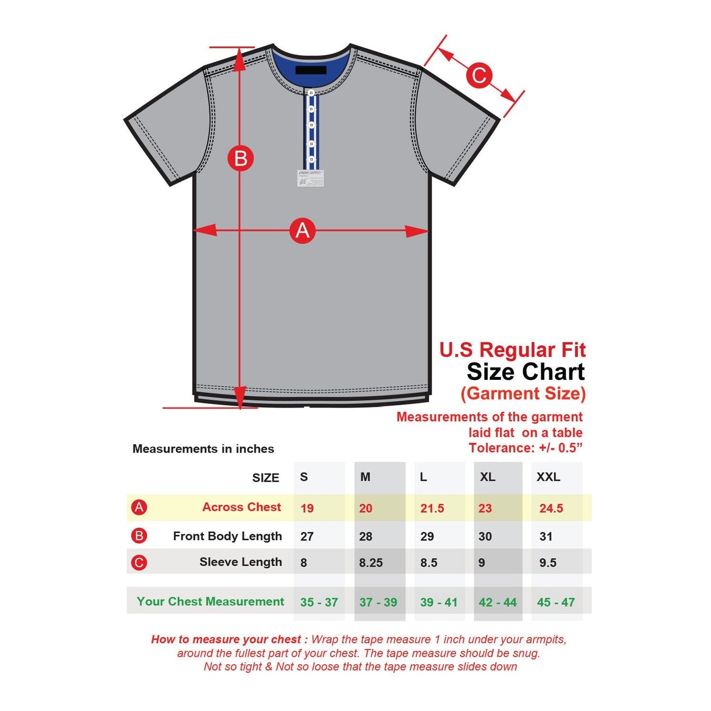 Men's Short Sleeve Crew Neck Oil Wash Vintage Button Henley T-Shirt