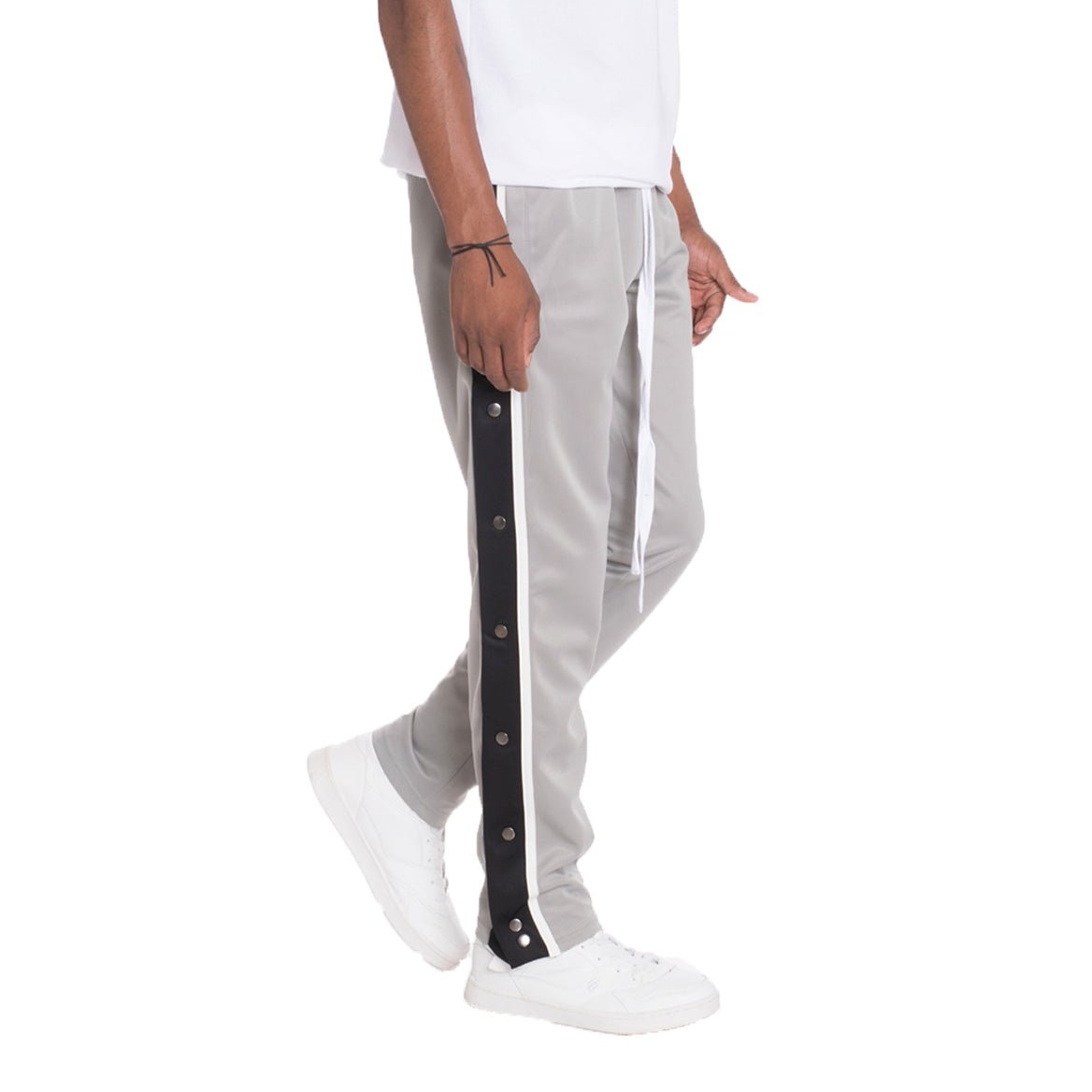 Snap Button Track Pants